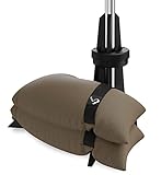 Balkon-Sonnenschirmständer von Baser mit befüllbaren Sandsäcken als Gewichte (20 bis 50 kg), für Schirmdurchmesser bis zu 2.5 m, hergestellt in Dänemark aus recyceltem Material
